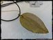 Подвеска с золотым напылением - "Golden Leaf" + подарочная упаковка 2884 фото 5