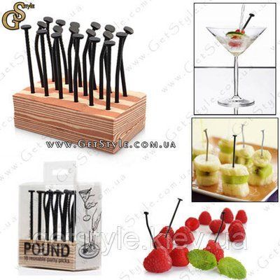 Гвоздики (шпажки) для творчого оформлення закусок - "Pound Picks" - 18 шт 1470 фото