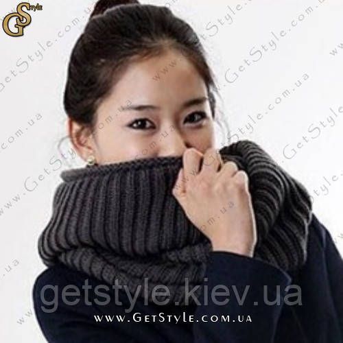 Шарф-хомут (снуд) - "Scarf Collar" - красный цвет в наличии 7015 фото