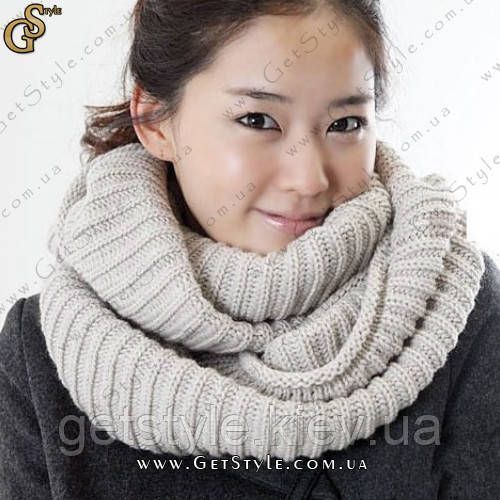 Шарф-хомут (снуд) - "Scarf Collar" - красный цвет в наличии 7015 фото