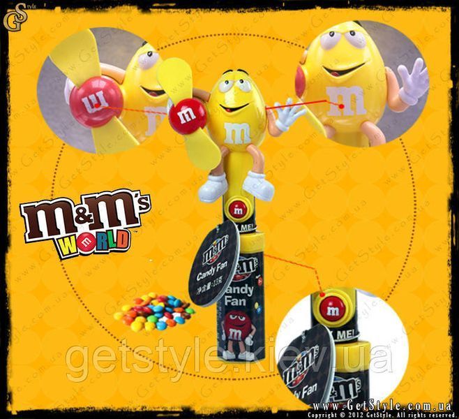 Игрушка-вентилятор - "M&M&rsquo;s" - с отсеком для конфет! 2287 фото