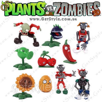 Фігурки Plants vs Zombies 10 шт. 1275 фото