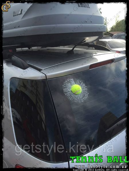Наклейка на скло тенісний м'яч - "Tennis Ball" - Оригінал 1843 фото