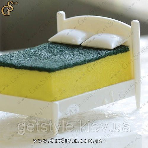 Підставка для кухонних мочалки у вигляді ліжка - "Sponge Holder" 2803 фото