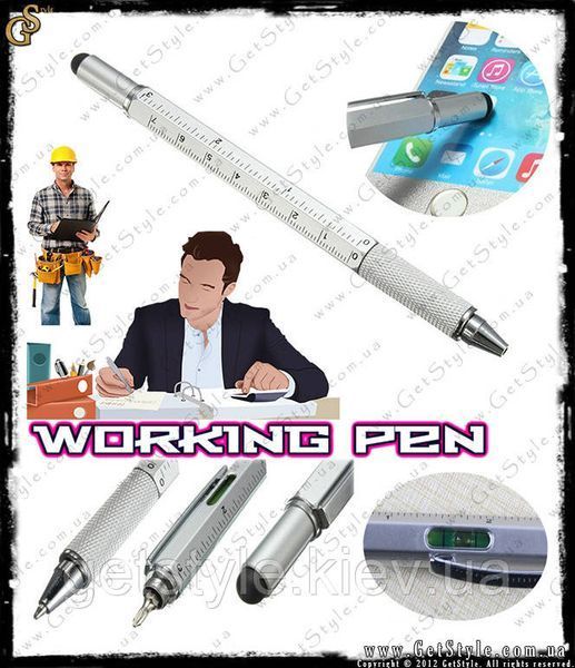 Многофункциональная ручка - "Working Pen" металлическая 2052 фото