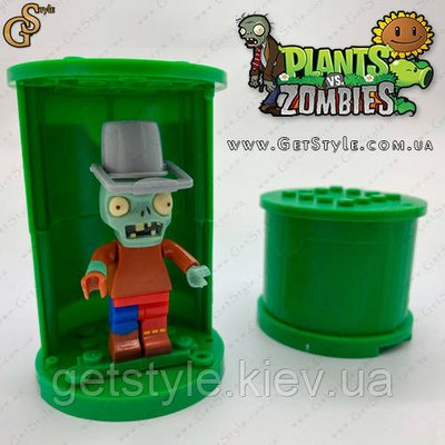 Конструктор мініфігурка Зомбі з відром Plants vs Zombie 6 см 3235 фото