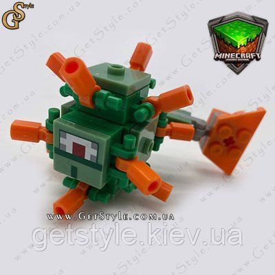 Конструктор фігурка Страж Майнкрафт Guardian Minecraft 9 см 3603 фото