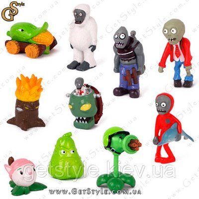 Фігурки Plants vs Zombies 10 шт. 1275-2 фото