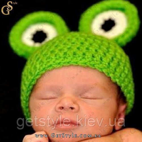 Шапочка для малыша - "Frog Hat" - 6 мес. 7016 фото