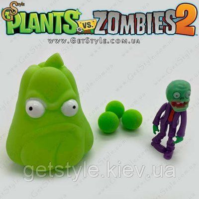 Ігровий набір фігурка Зомбі та стрілялка Squash Plants vs Zombies 3408 фото