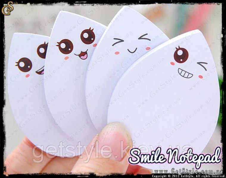 Блокнот-стикеры для заметок Smile Notepad 4 шт (200 листов) 2066 фото