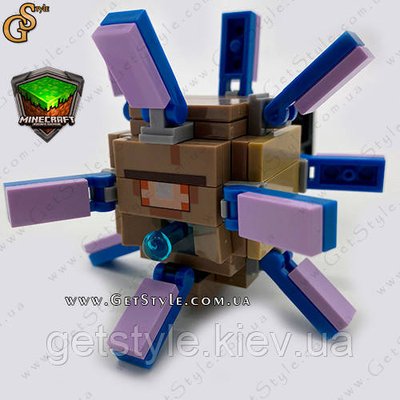 Конструктор фігурка Стародавній Страж Майнкрафт Elder Guardian Minecraft 12 см 3614 фото