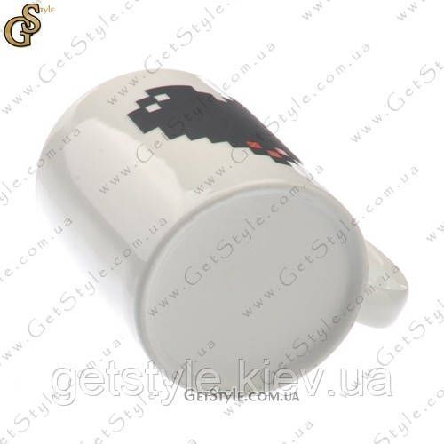 Чашка Love Mug чим гаряча вода тим яскравіше серце 1033 фото