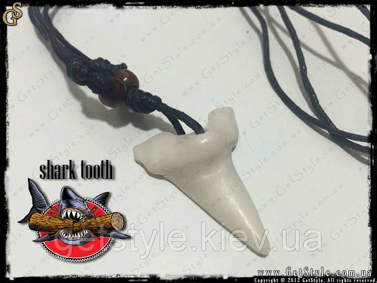Украшение на шею Зуб Акулы - "Shark Tooth" - оберег защиты! 1727 фото