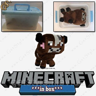 Іграшка Корова Minecraft - "Cow" - в пластиковому боксі 1572-1 фото