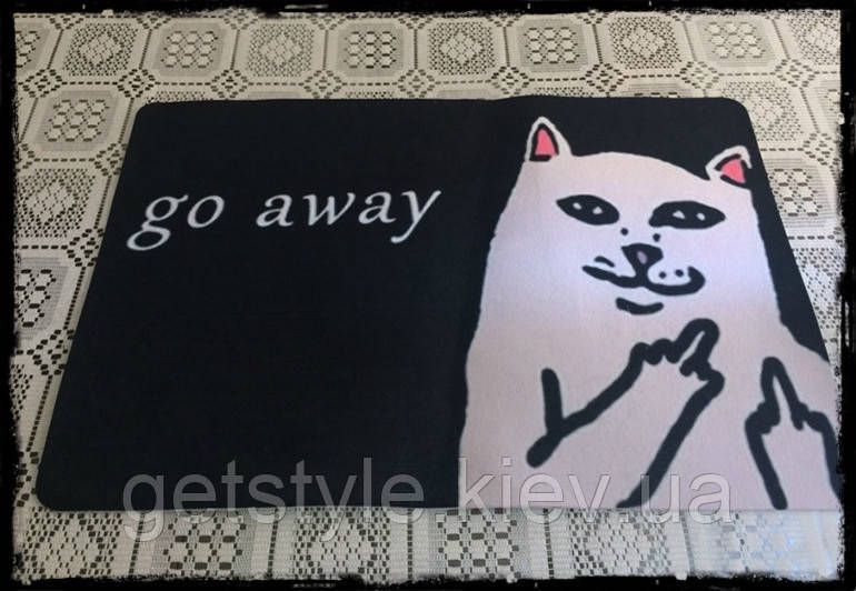 Декоративный коврик - "Go Away" - 60 х 40 см 2104 фото