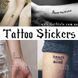 Тату-стикеры - "Tattoo Stickers" - 1 надпись на выбор! 1954 фото 1