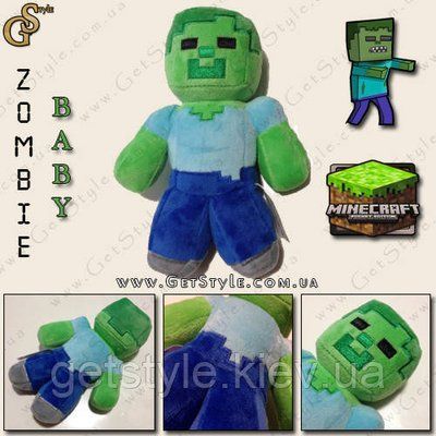 Плюшева іграшка Дитина Зомбі Minecraft - "Baby Zombie" - 16 см 1555 фото