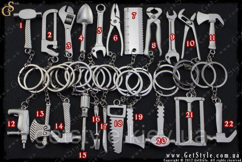 Набір будівельних брелків - "Building Tools" - 3 шт на вибір 2814 фото