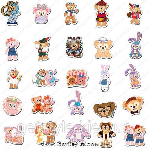 Набор наклеек Мишка и Зайка Bear and Bunny 40 шт 3199 фото