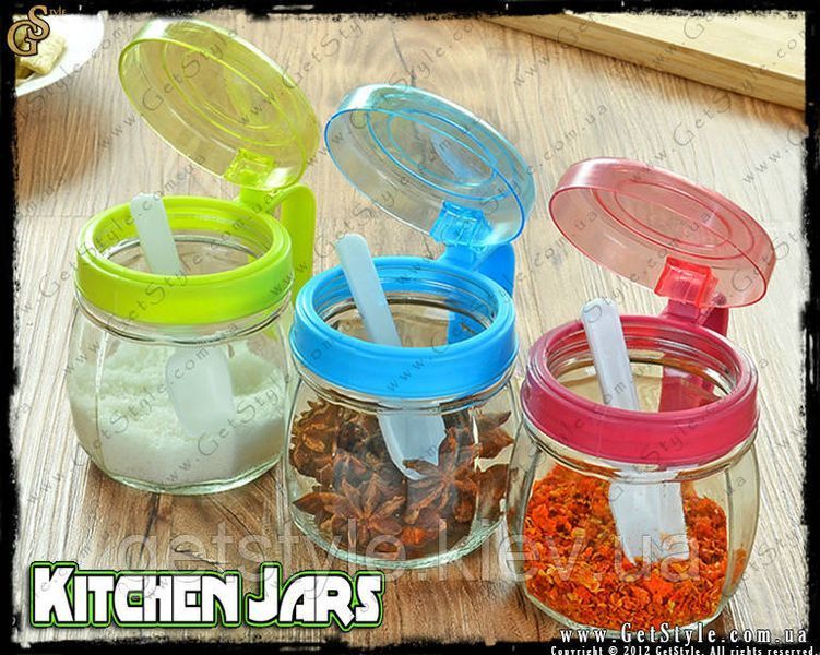 Кухонная бутылочка Kitchen Jars 1 шт с ложкой 2447 фото