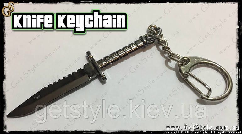 Брелок Сталевий ніж - "Knife Keychain" + подарункова упаковка 2574 фото